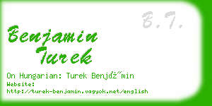 benjamin turek business card